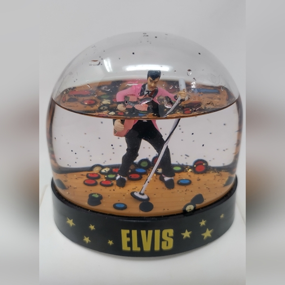 Elvis Holiday Performance Snow Globe Rare - Picture 3 of 6
